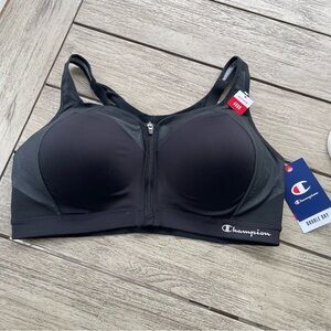 Champion Women's Black Motion Control Sports Bra Size 40DD NWT